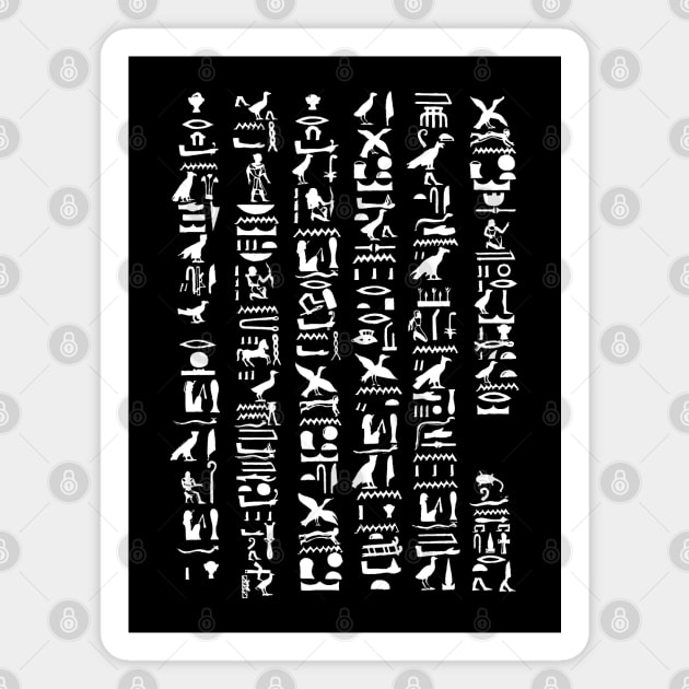 The Ancient Egyptian Language Magnet by KewaleeTee